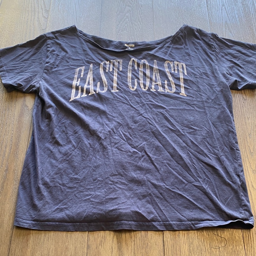 Hollister Navy Blue "East Coast" Short Sleeve Tee